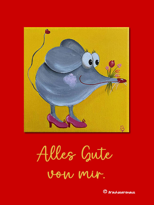 Grußkarte "Alles Gute von mir."