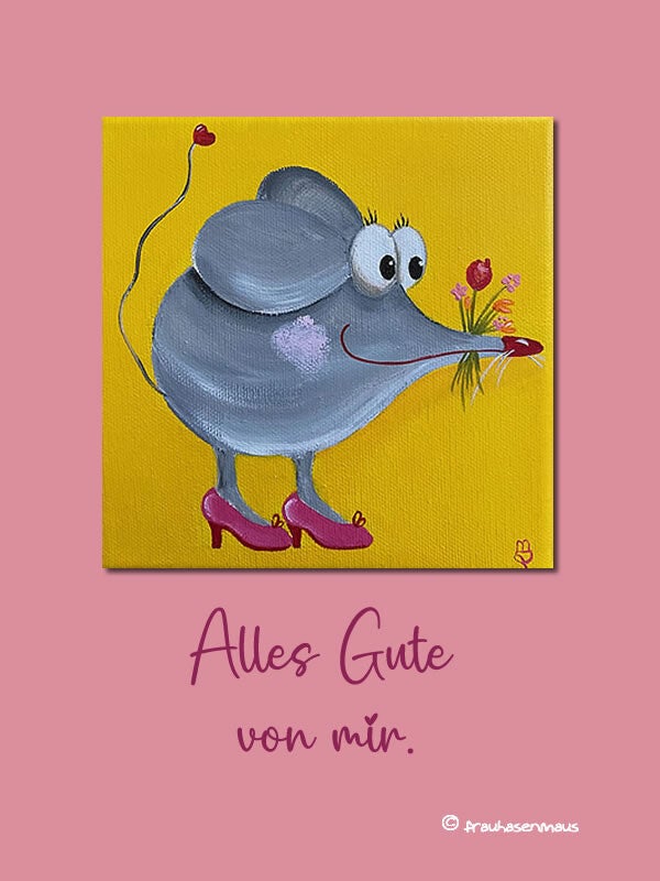 Karte "Alles Gute von mir."