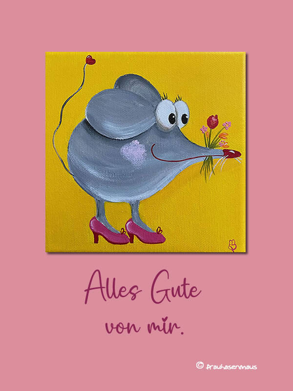 Karte "Alles Gute von mir."