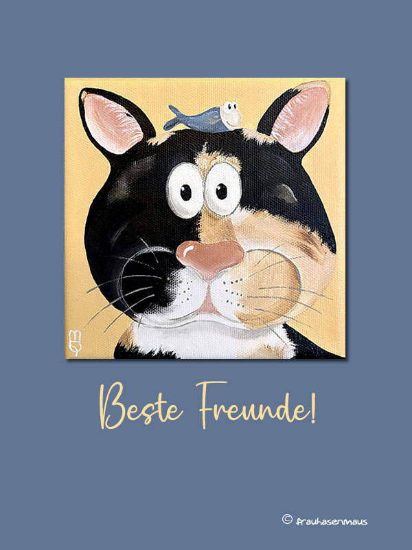 Karte "Beste Freunde!"
