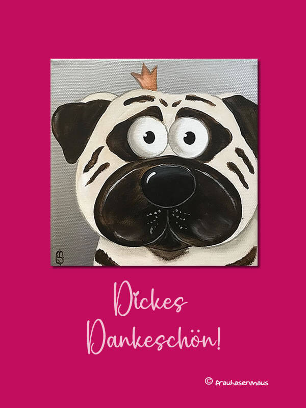 Karte "Dickes Dankeschön."