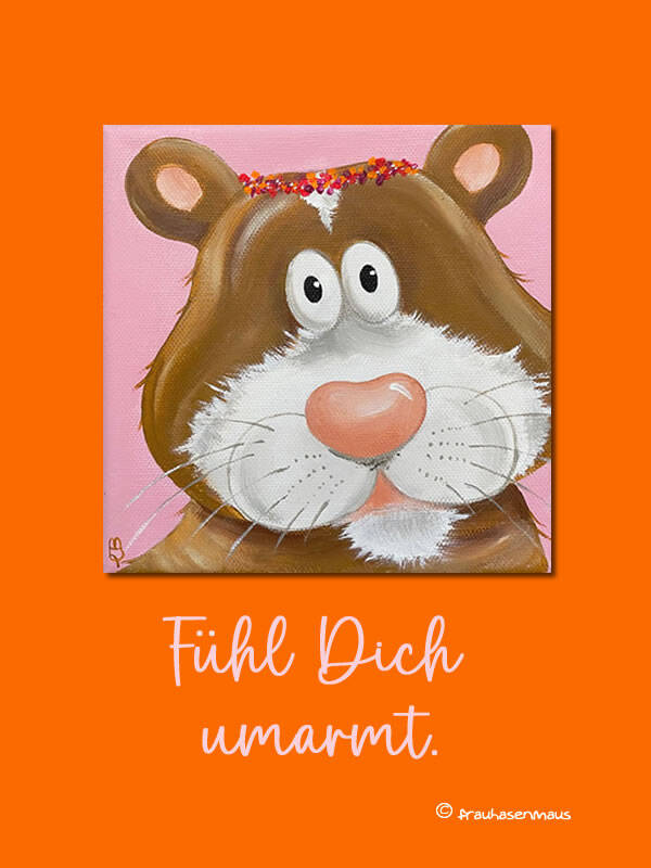 Grußkarte "Fühl Dich umarmt."