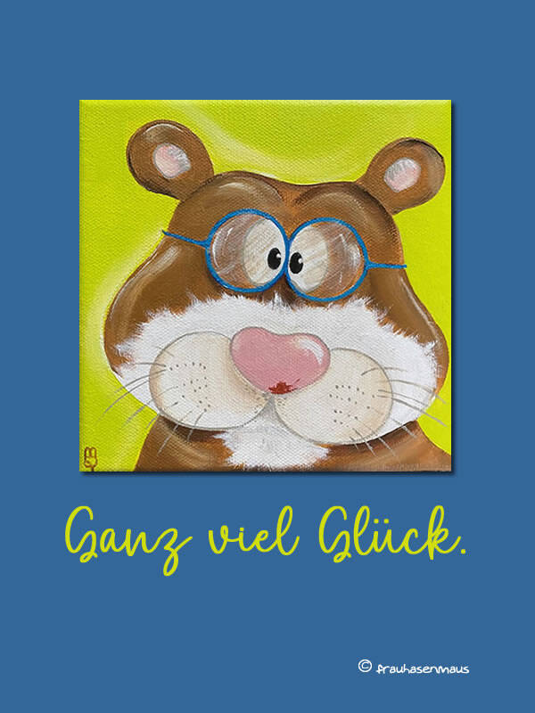 Karte "Ganz viel Glück."