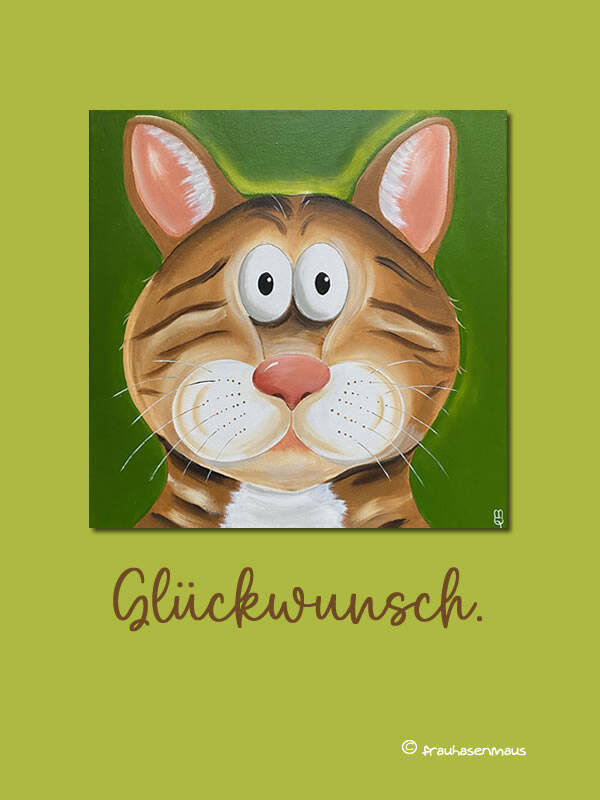 Karte "Glückwunsch."