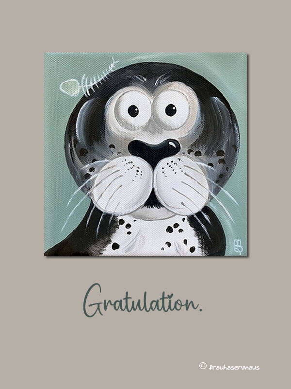 Karte "Gratulation."