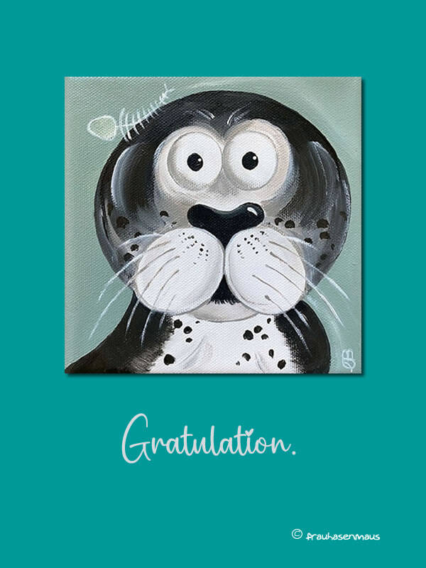 Karte "Gratulation."