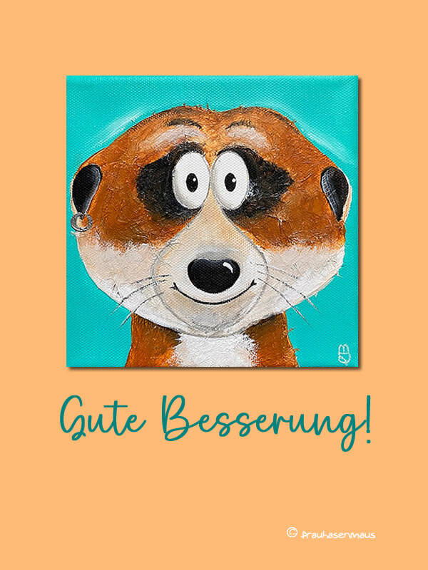 Karte "Gute Besserung."