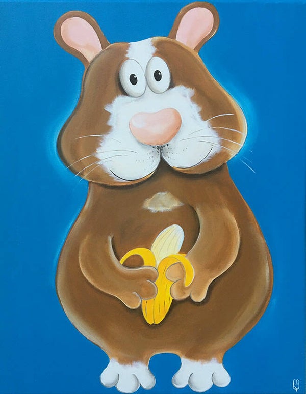 40x50 cm Hamster "Hilbert"