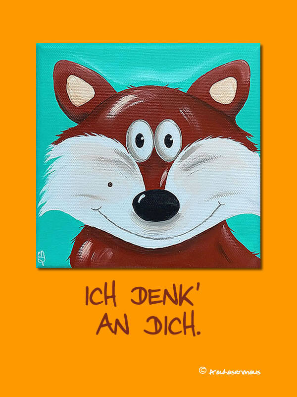 Karte "Ich denk' an Dich."