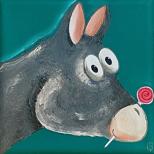 15x15 cm Esel „Elvira“