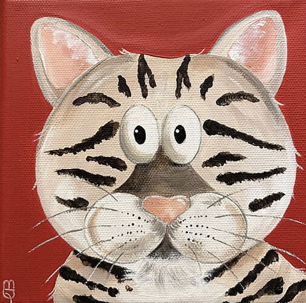 15x15 cm Katze "Kamilla"