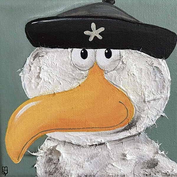 15x15 cm Möwe "Mirko"