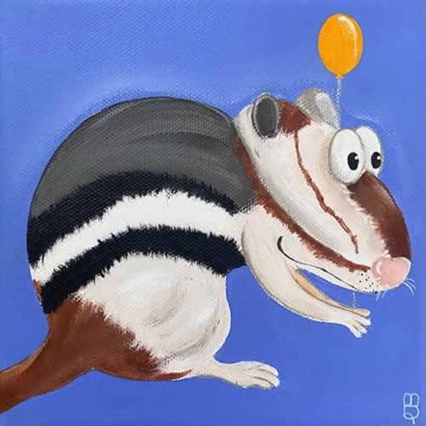 15x15 cm Streifenhörnchen "Silas"