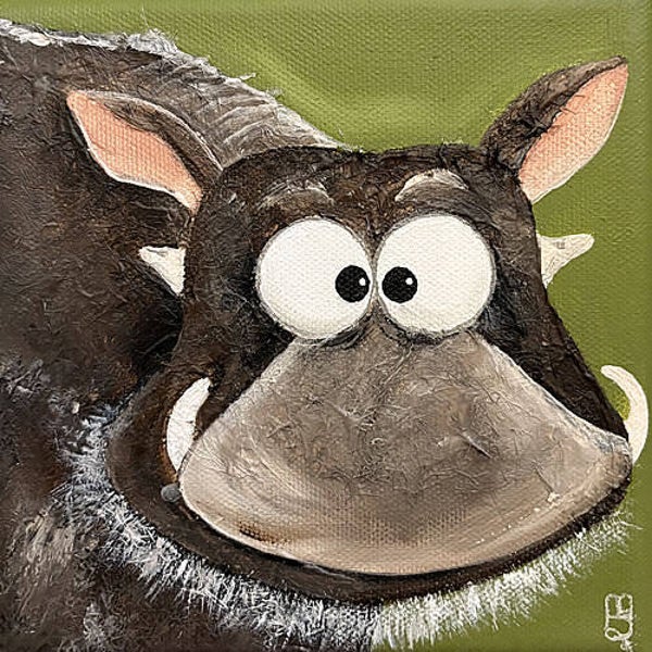 15x15 cm Warzenschwein "Walter"