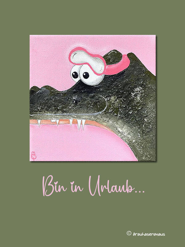 Karte "Bin in Urlaub."