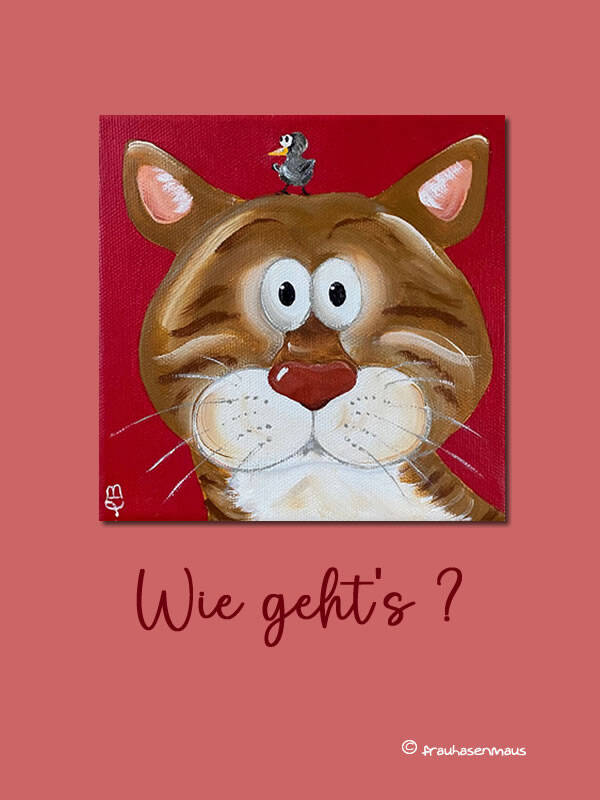Karte "Wie geht's?"