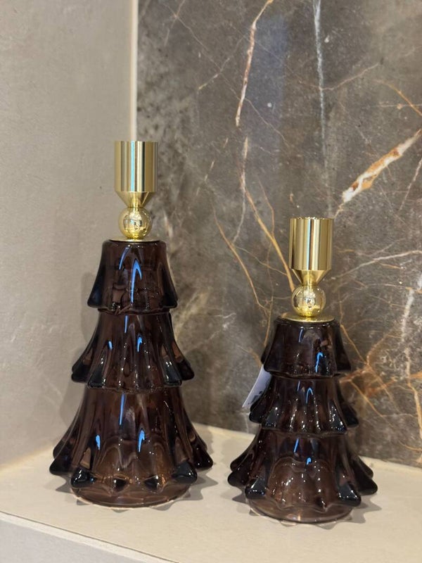 Jazz scottish brown candle holder x-mas tree
