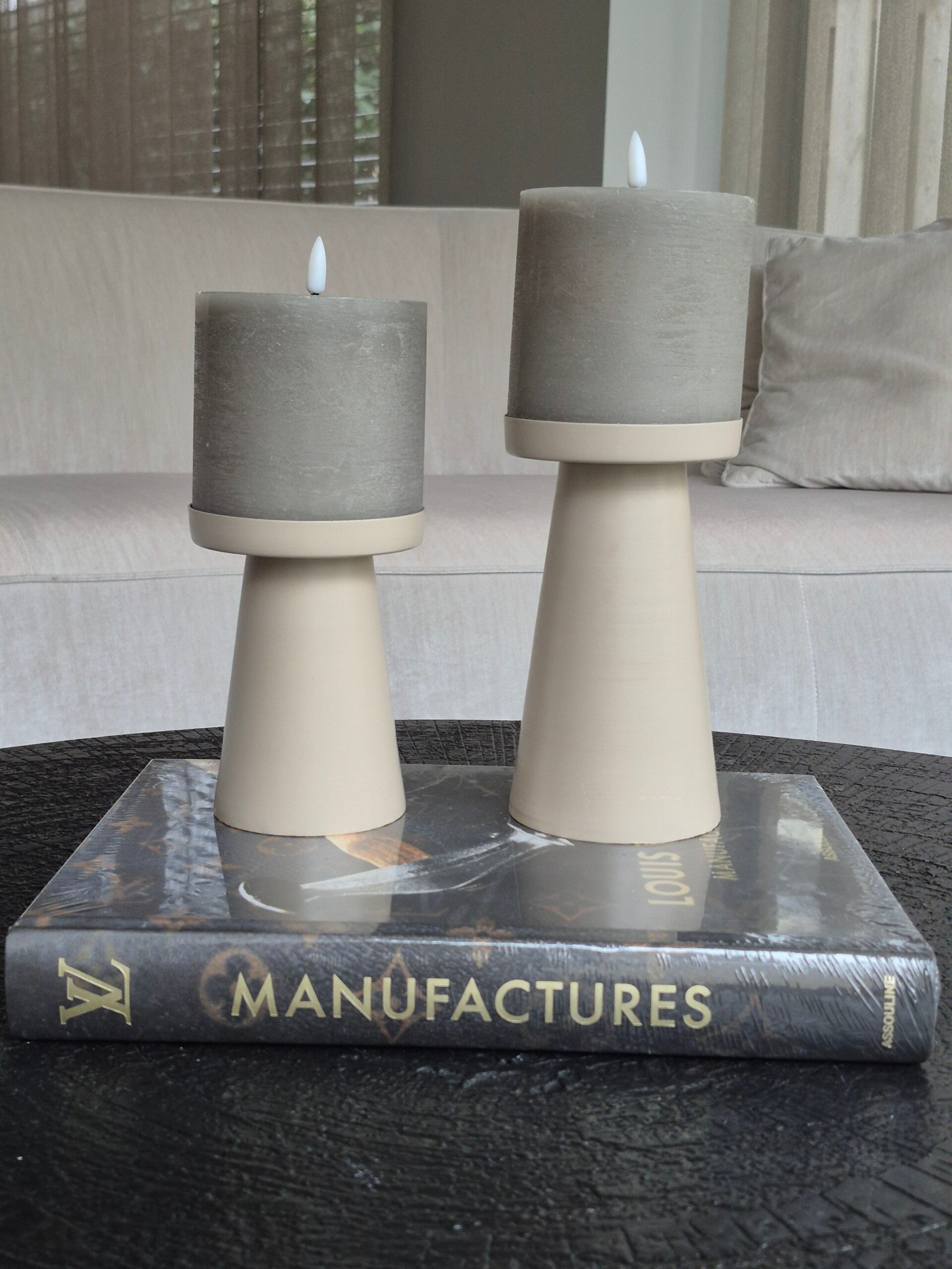 Kandelaren | Sand | set van 2