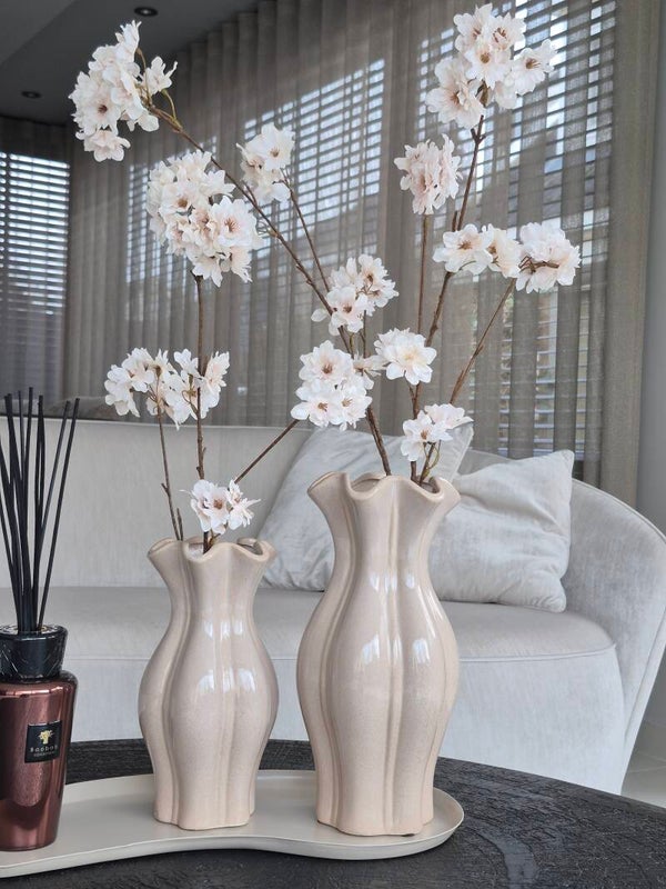 Aardewerk vaas Bloei