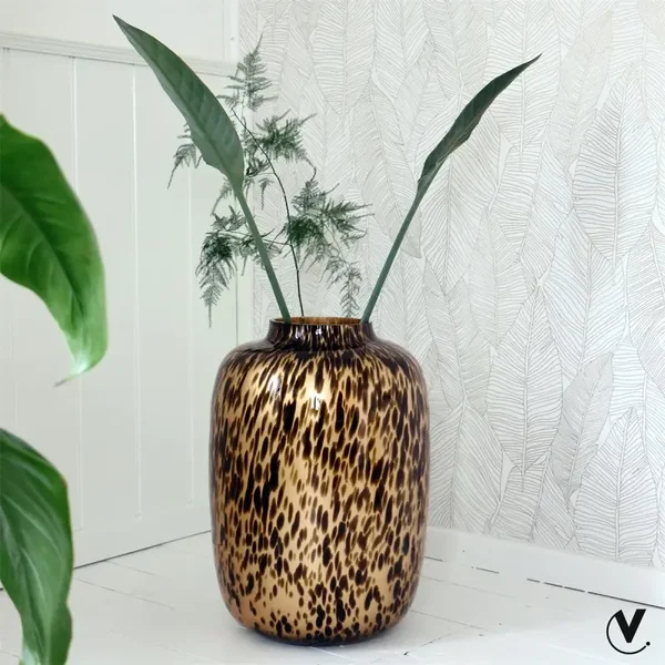 Vase The World | Artic Cheetah Gold | S