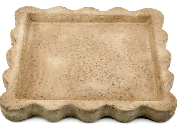 Aardewerk Dienblad | Beige