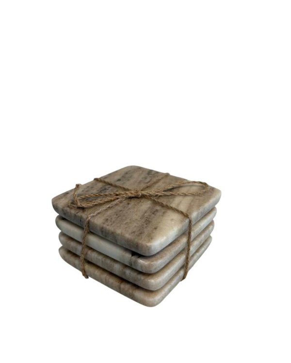 Marble Onderzetters – Brown