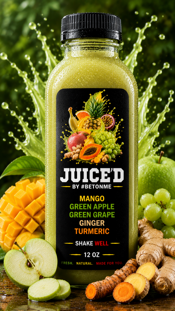 Mango, Green Apple, Green Grape, Ginger & Turmeric