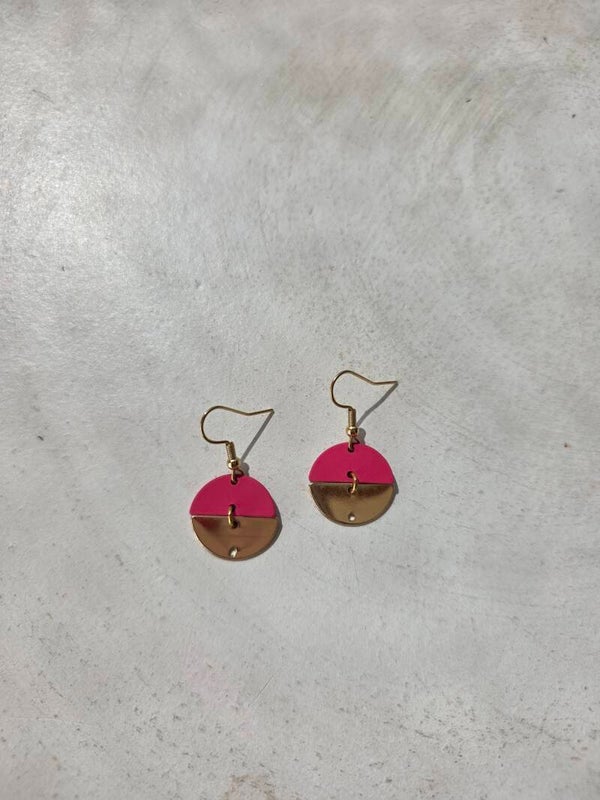 kleine cirkelvormige oorbellen in 2 kleuren