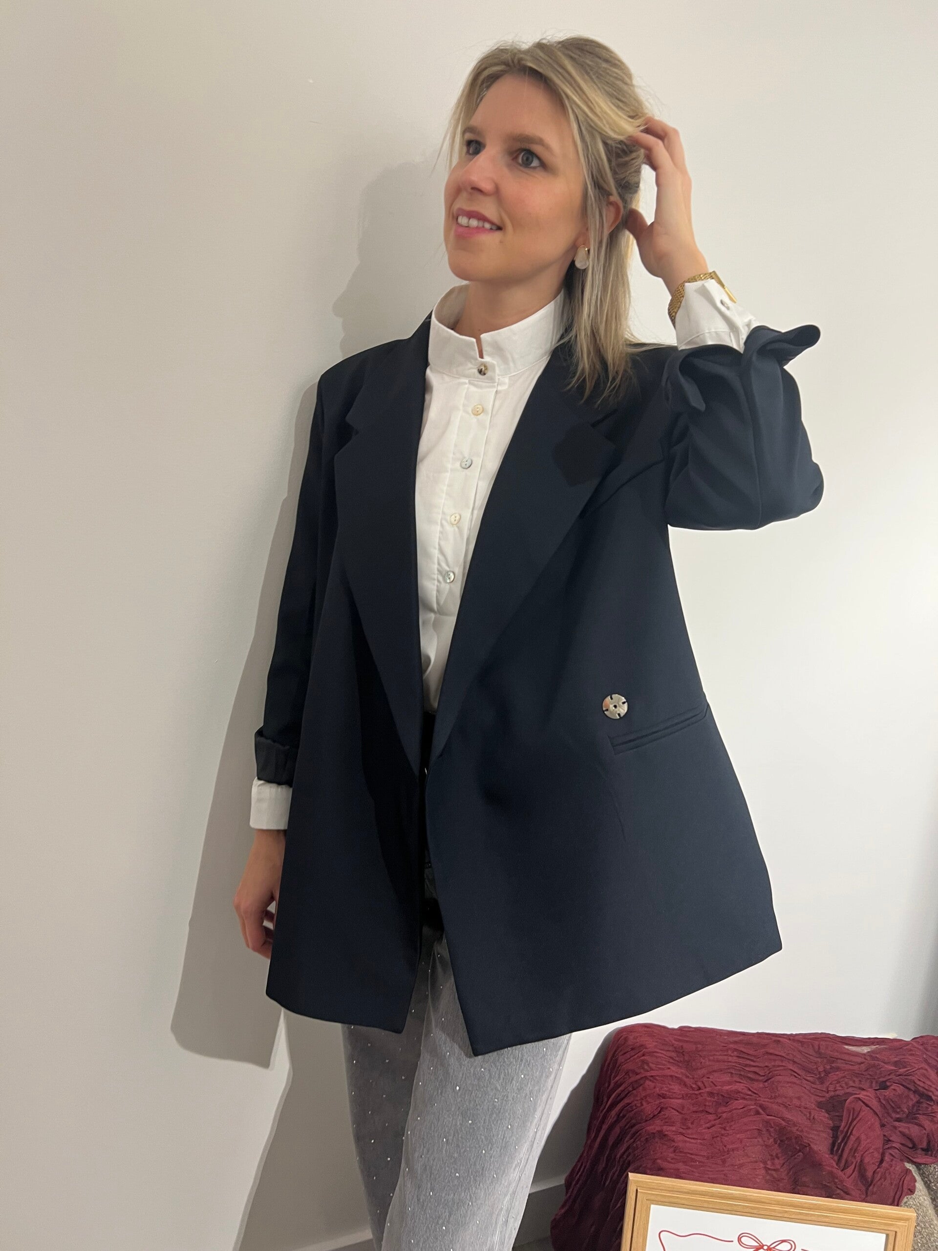 Cora - Navy Blazer