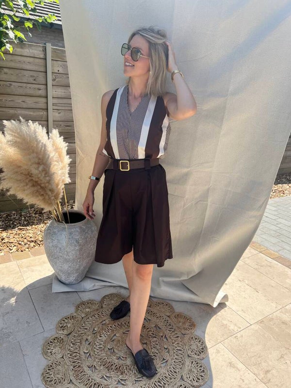 Olivia - Brown Bermuda