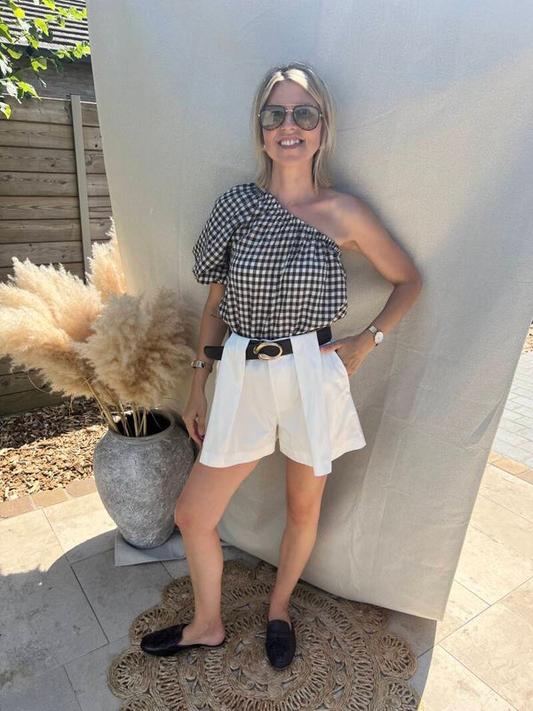 Nora - White Short Belt
