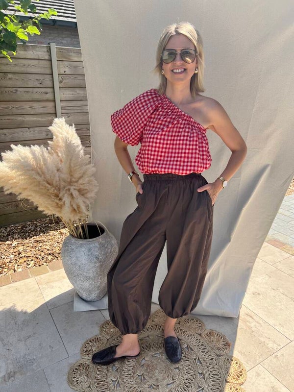Louise - Brown Balloon Pants