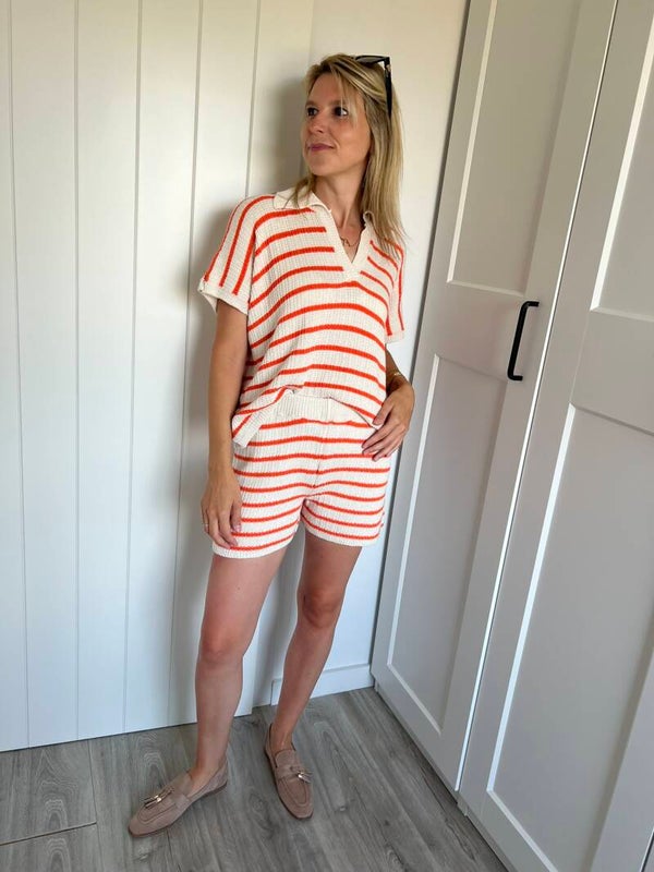 Azra - Orange Crochet Set