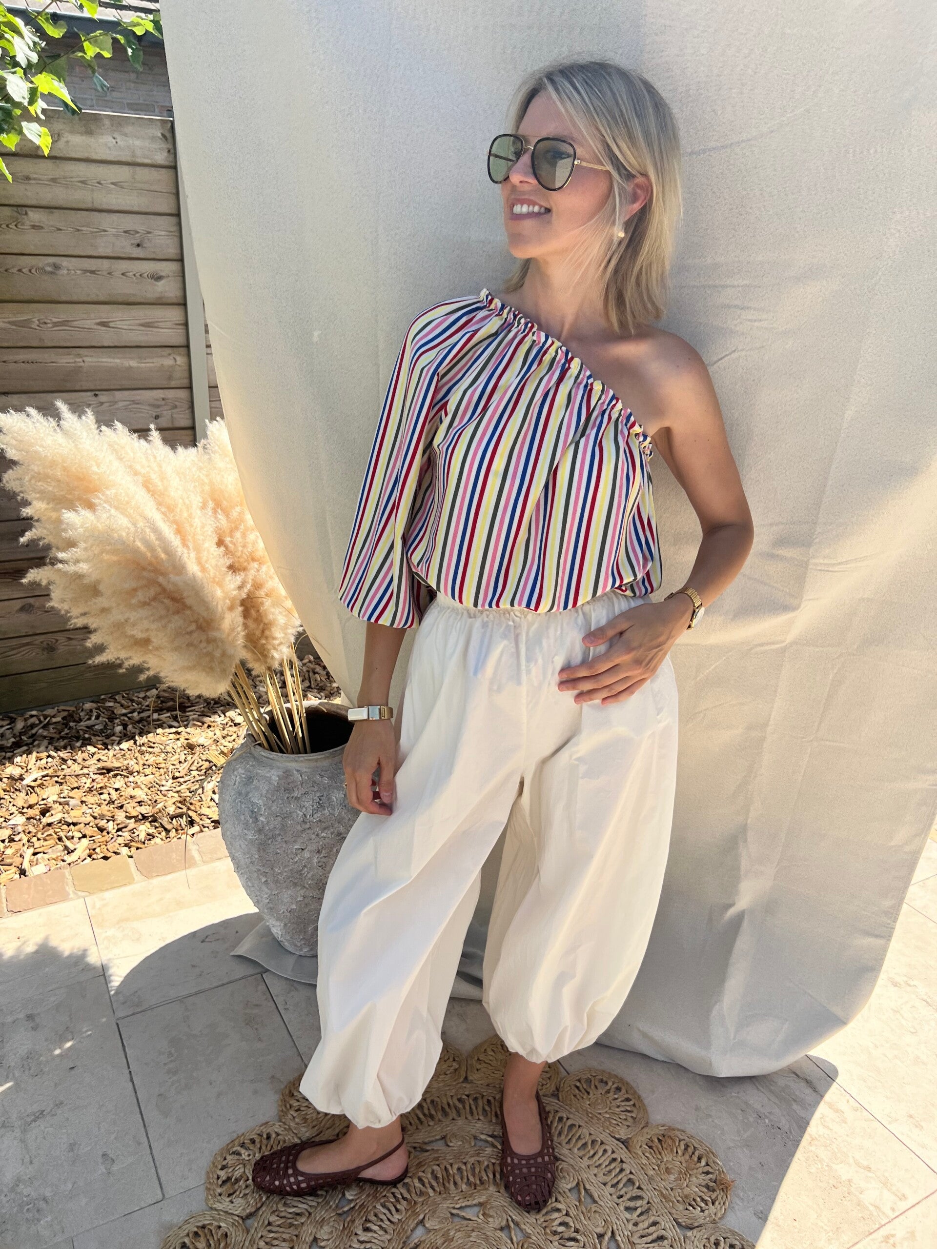 Louise - Ecru Balloon Pants