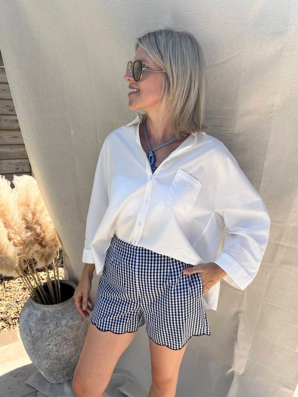 Maëlle - White Popeline Blouse