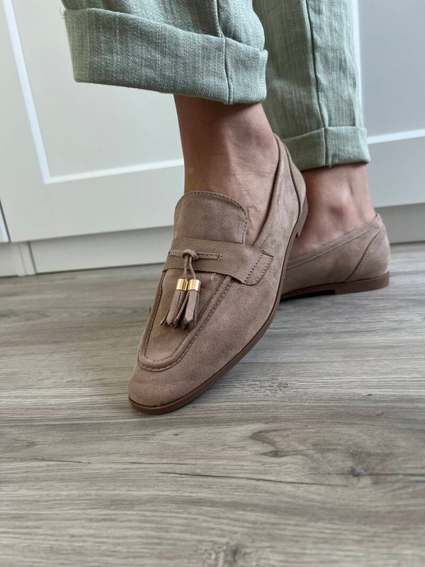 Beige Loafers