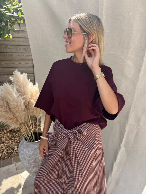 Mae - Burgundy Shirt