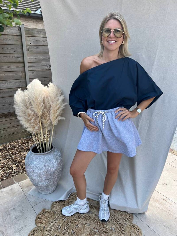 Cerissa - Gray Sweat Skirt