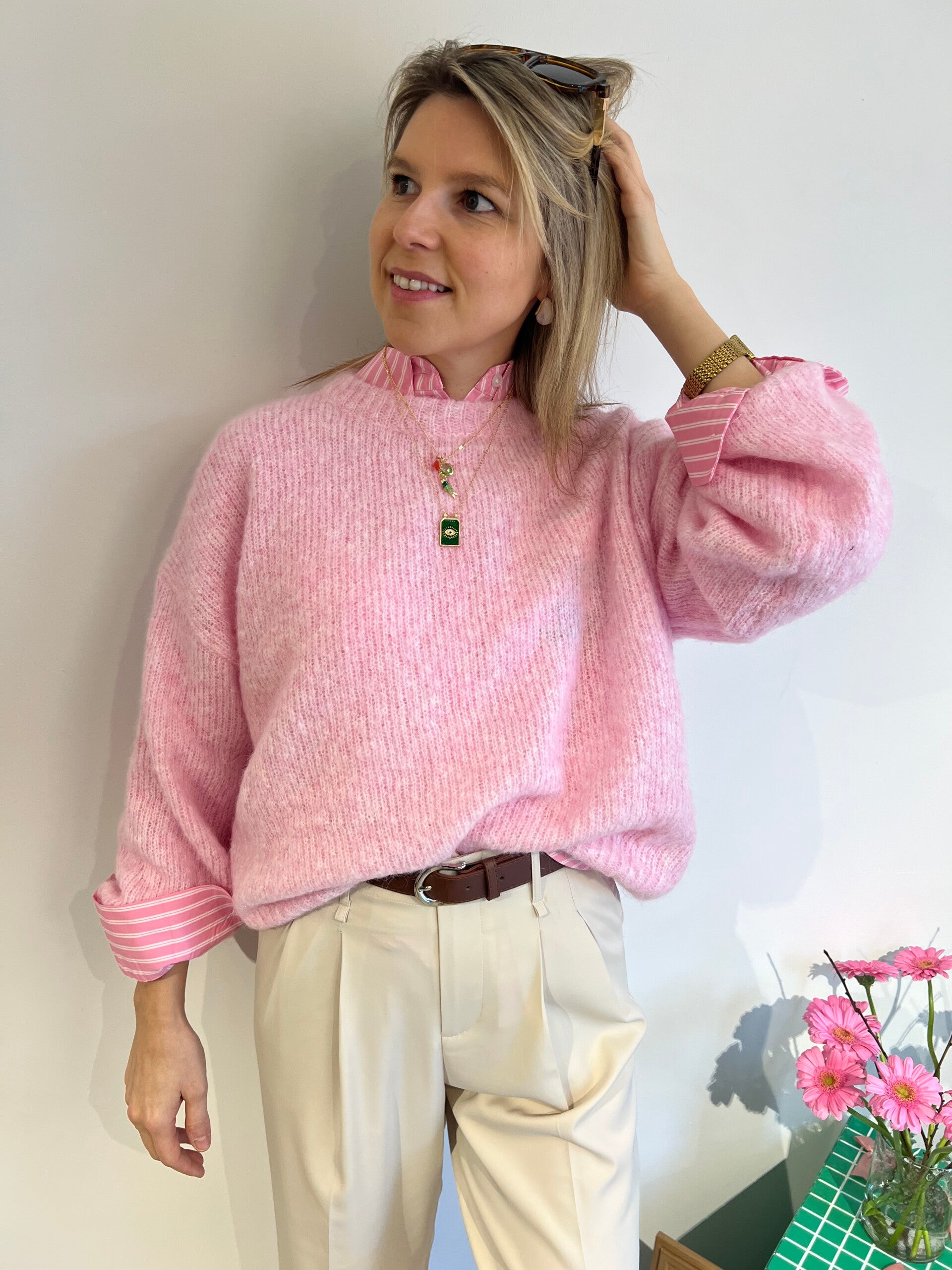 Edith - Pink Knit