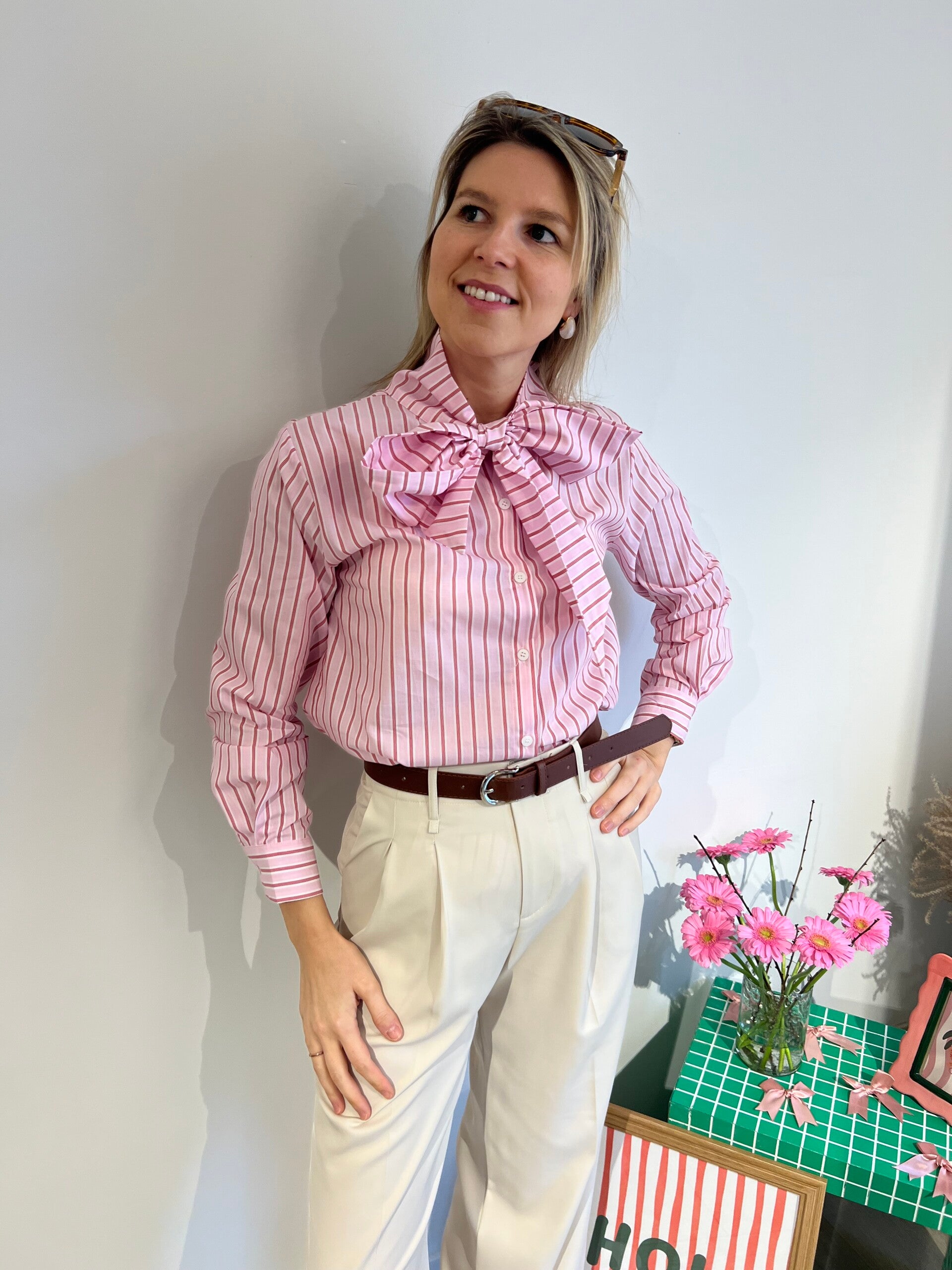 Hope - Pink Blouse Bow