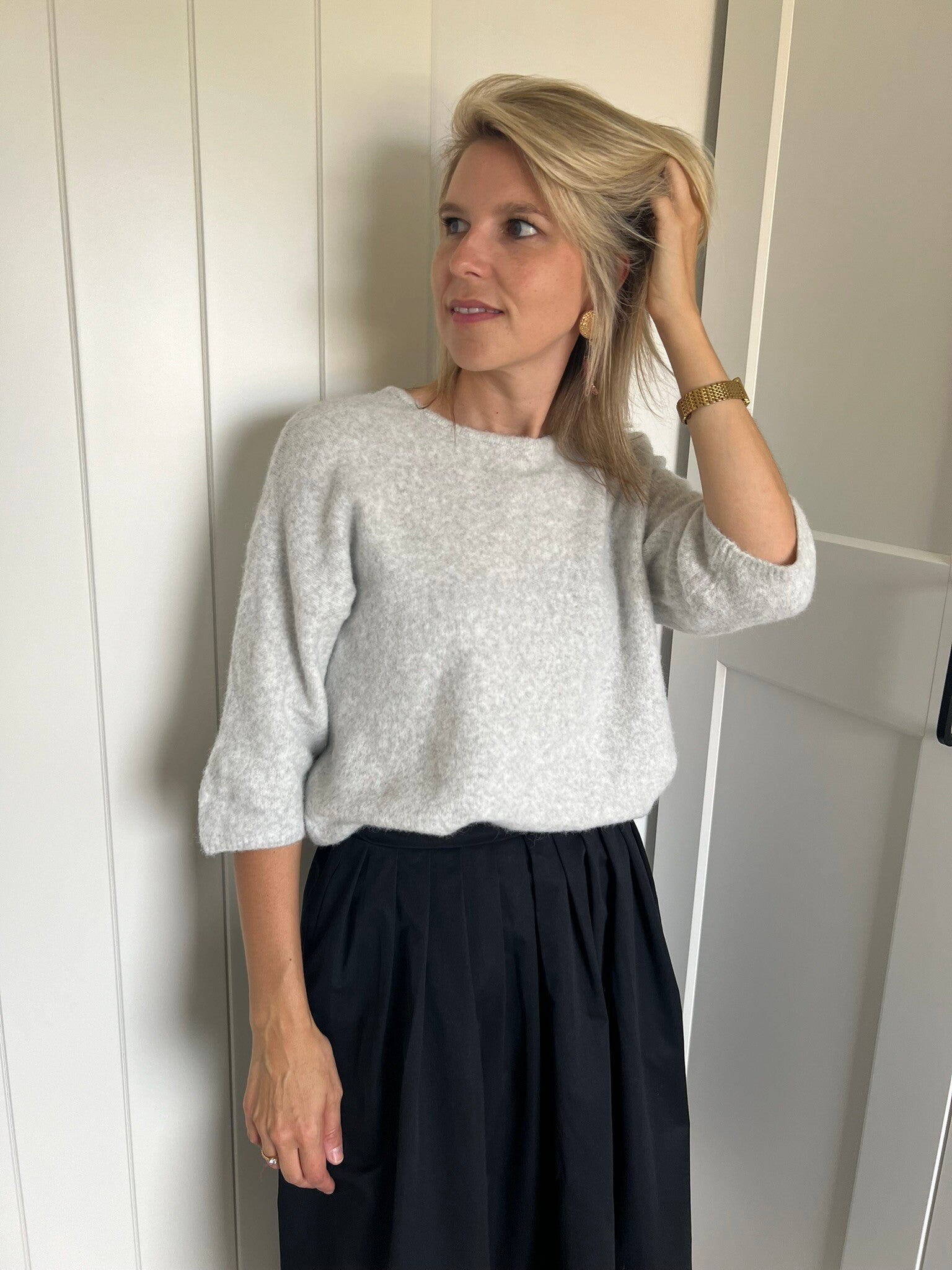 Lauralie - Light Gray Knit