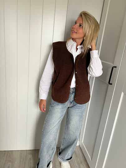 Emmi - Brown Teddy Gilet