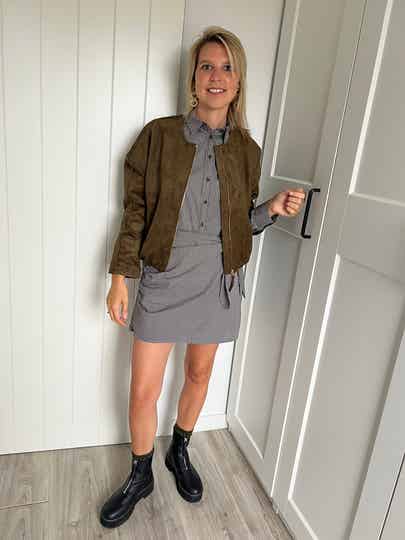 Jude - Kaki Suède Jacket