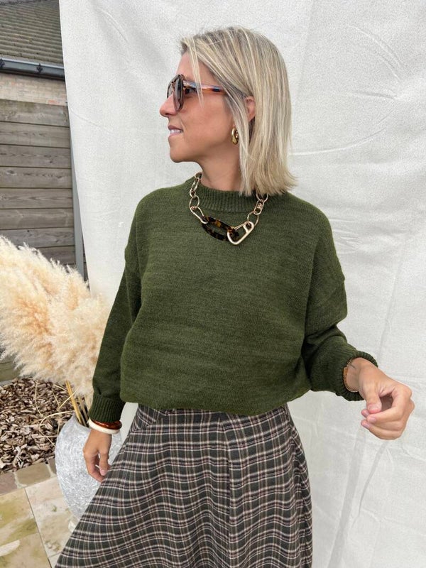 Alix - Green Knit
