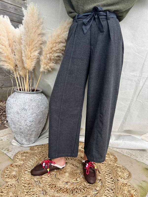 Nore - Gray Wide Pants