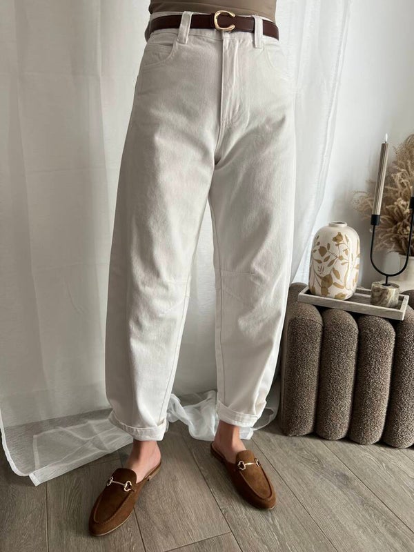 Aneta - White Balloon Denim