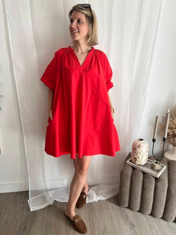Arabel - Corail Red Dress