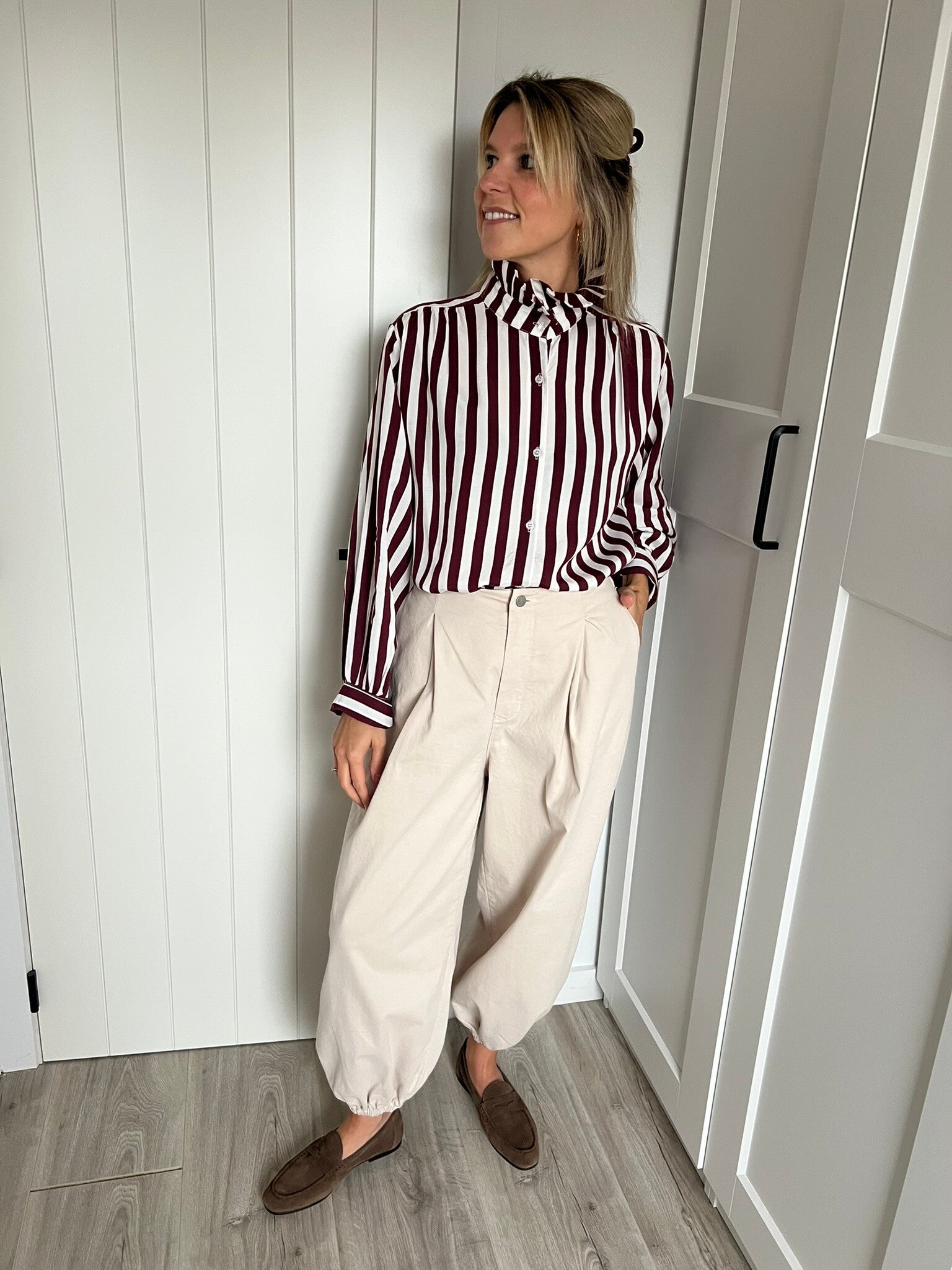 Margaux - Beige Balloon Pants