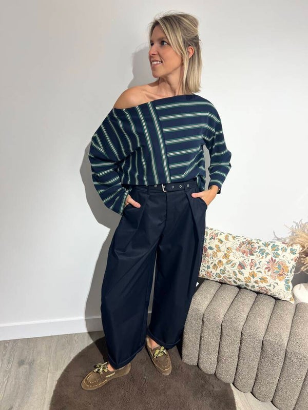 Charlotte - Navy Balloon Pants