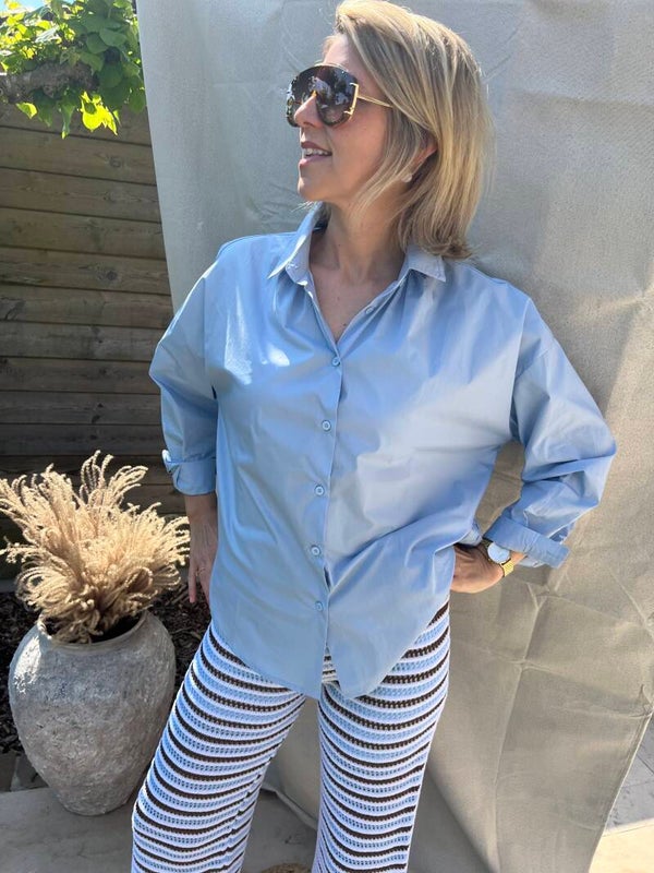 Joëlle - Light Blue Blouse